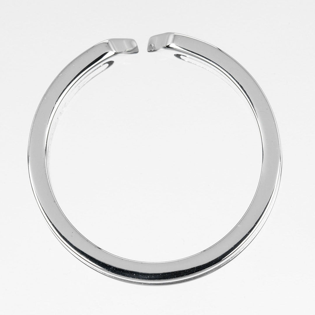 CARTIER Ring K18 white gold Silver 2C mens 56 Used Authentic