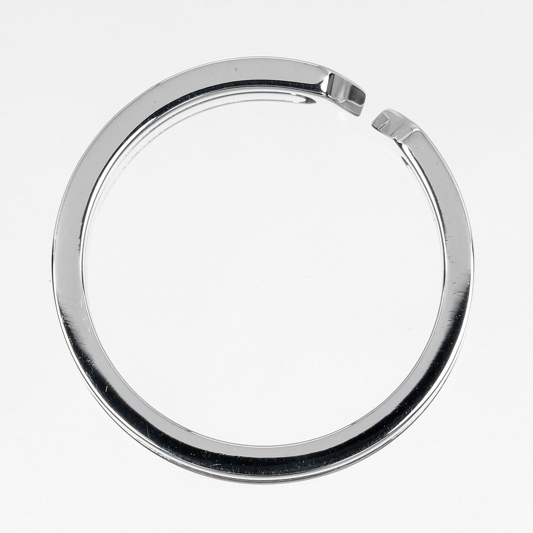 CARTIER Ring K18 white gold Silver 2C mens 56 Used Authentic