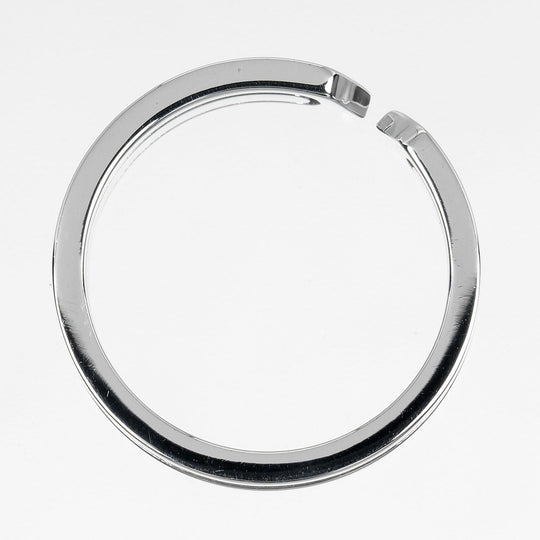 CARTIER Ring K18 white gold Silver 2C mens 56 Used Authentic