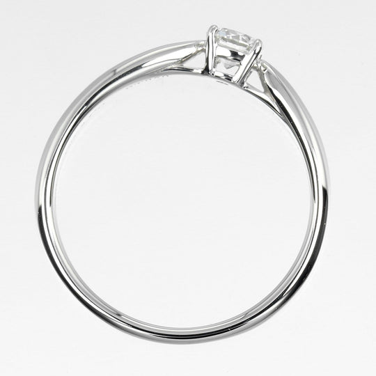 TIFFANY&Co. Ring 0.24ct Pt950Platinum, Diamond Silver Harmony Solitaire Women Used Authentic