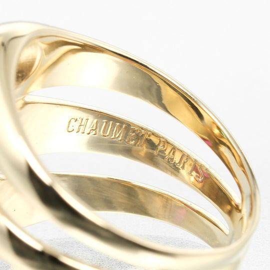 Chaumet Ring 18K Yellow Gold, Diamond, Sapphire, Emerald, Ruby Silver Vintage multi-stone Women Used Authentic