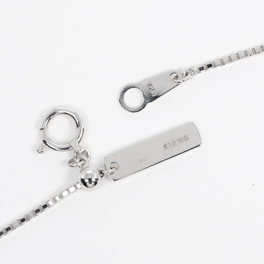 TASAKI Necklace K18 White Gold, 13P Black Pearl (Black Pearl) Silver Pearl around 0.3"-0.3" Women Used Authentic