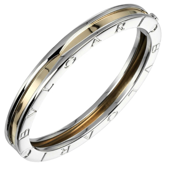 BVLGARI bracelet K18 Yellow Gold, Stainless Steel Silver B.ZERO1 B.ZERO1