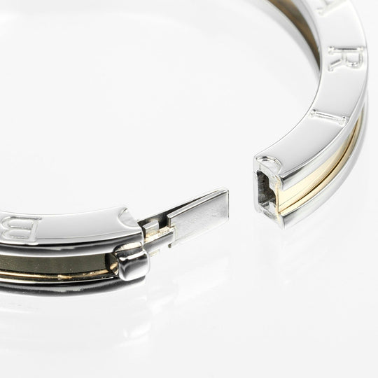 BVLGARI bracelet K18 Yellow Gold, Stainless Steel Silver B.ZERO1 B.ZERO1