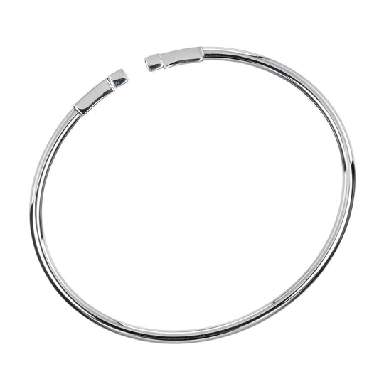 TIFFANY&Co. bracelet K18 White Gold, Diamond Silver Circumference of Wristaround5.9" T wire Women Used Authentic