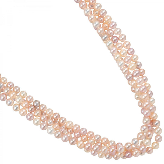 TIFFANY&Co. Necklace Silver925, pearl Silver 78.7" pearl around 0.3" Women Used Authentic
