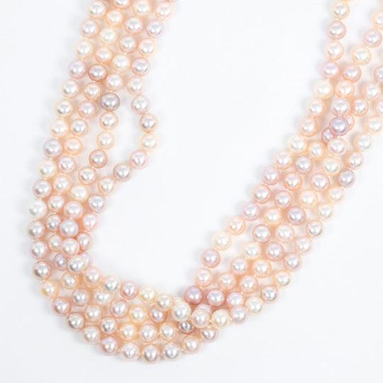 TIFFANY&Co. Necklace Silver925, pearl Silver 78.7" pearl around 0.3" Women Used Authentic