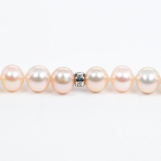 TIFFANY&Co. Necklace Silver925, pearl Silver 78.7" pearl around 0.3" Women Used Authentic