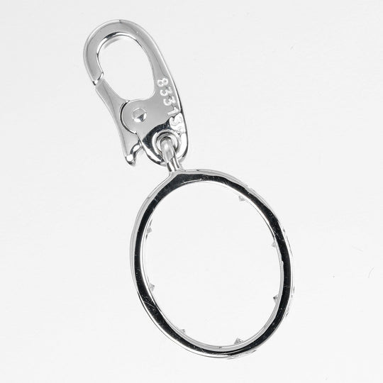 CARTIER Pendant top K18WG(750), 7P diamond Silver Love charm Women Used Authentic