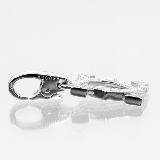CARTIER Pendant top K18WG, Diamond clear 2C charm Women(Unisex) Used Authentic