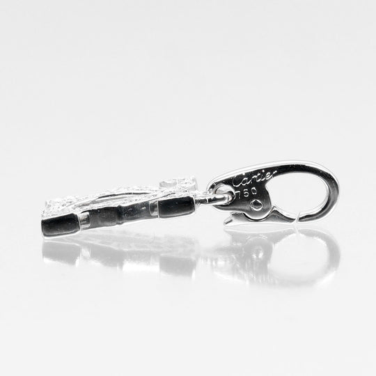 CARTIER Pendant top K18WG, Diamond clear 2C charm Women(Unisex) Used Authentic