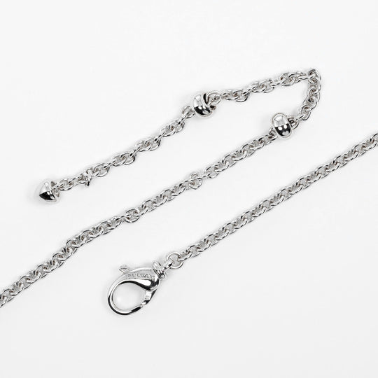 BVLGARI Necklace 18k white gold, diamond, onyx Silver optical Women Used Authentic
