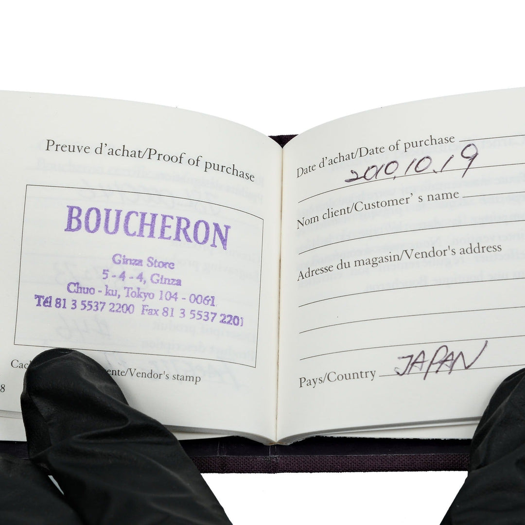 Boucheron Ring 0.21ct VVS1/E/VG Pt950Platinum, Diamond Silver Faceted Solitaire Women 46 Used Authentic