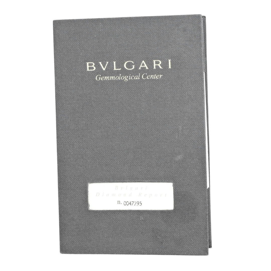 BVLGARI Ring 0.53ct VS1/E/EX/GOOD Pt950Platinum, Diamond Silver Corona solitaire Women Used Authentic