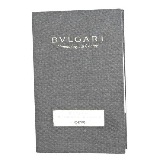 BVLGARI Ring 0.53ct VS1/E/EX/GOOD Pt950Platinum, Diamond Silver Corona solitaire Women Used Authentic