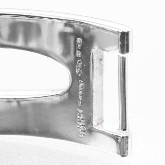 GUCCI bracelet Silver925 Silver Circumference of Wristaround6.7" G logo link Women Used Authentic