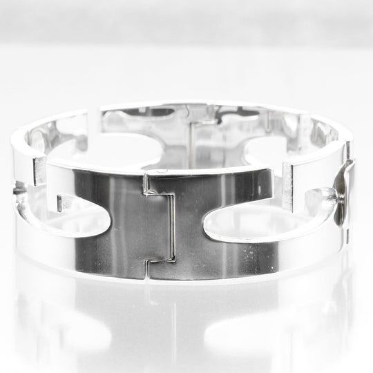 GUCCI bracelet Silver925 Silver Circumference of Wristaround6.7" G logo link Women Used Authentic