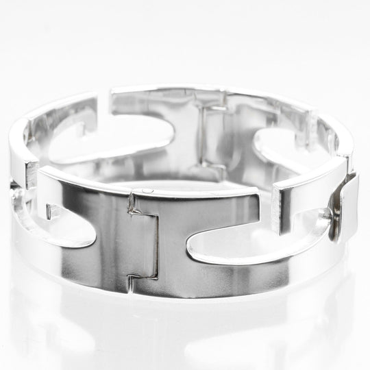 GUCCI bracelet Silver925 Silver Circumference of Wristaround6.7" G logo link Women Used Authentic