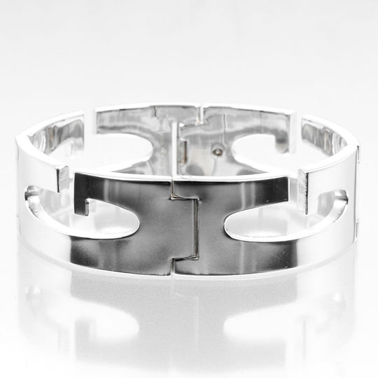GUCCI bracelet Silver925 Silver Circumference of Wristaround6.7" G logo link Women Used Authentic