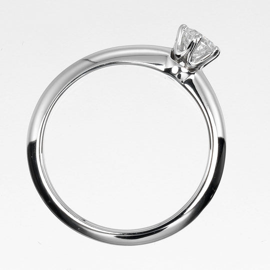TIFFANY&Co. Ring 0.26ct Pt950Platinum, Diamond Silver Solitaire Women Used Authentic