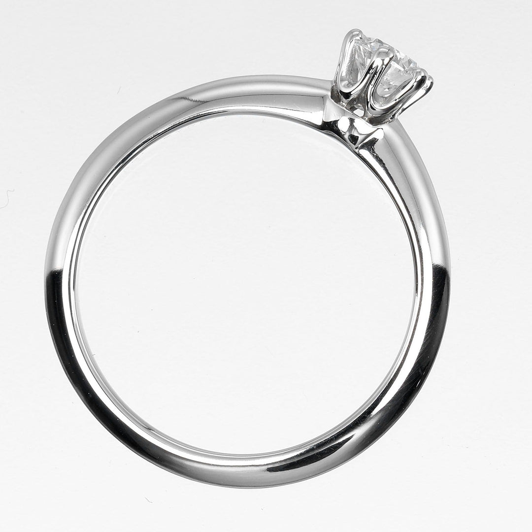 TIFFANY&Co. Ring 0.26ct Pt950Platinum, Diamond Silver Solitaire Women Used Authentic