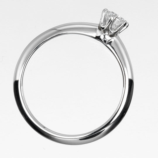 TIFFANY&Co. Ring 0.26ct Pt950Platinum, Diamond Silver Solitaire Women Used Authentic