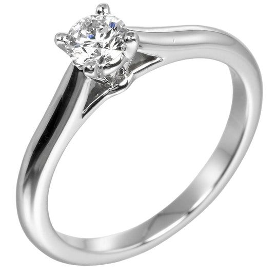 CARTIER Ring 0.23ct VS1/F/3EX Pt950Platinum, Diamond Silver 1895 Solitaire Women 47 Used Authentic