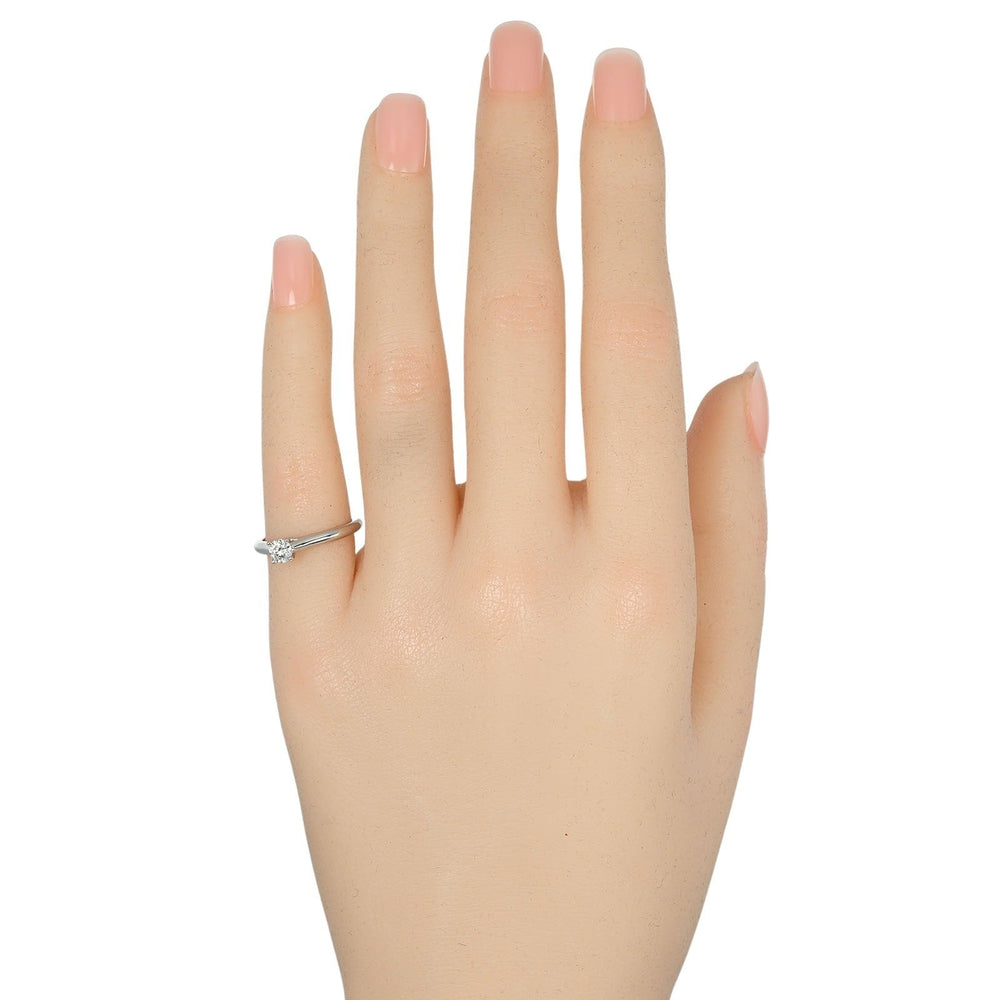 CARTIER Ring 0.23ct VS1/F/3EX Pt950Platinum, Diamond Silver 1895 Solitaire Women 47 Used Authentic