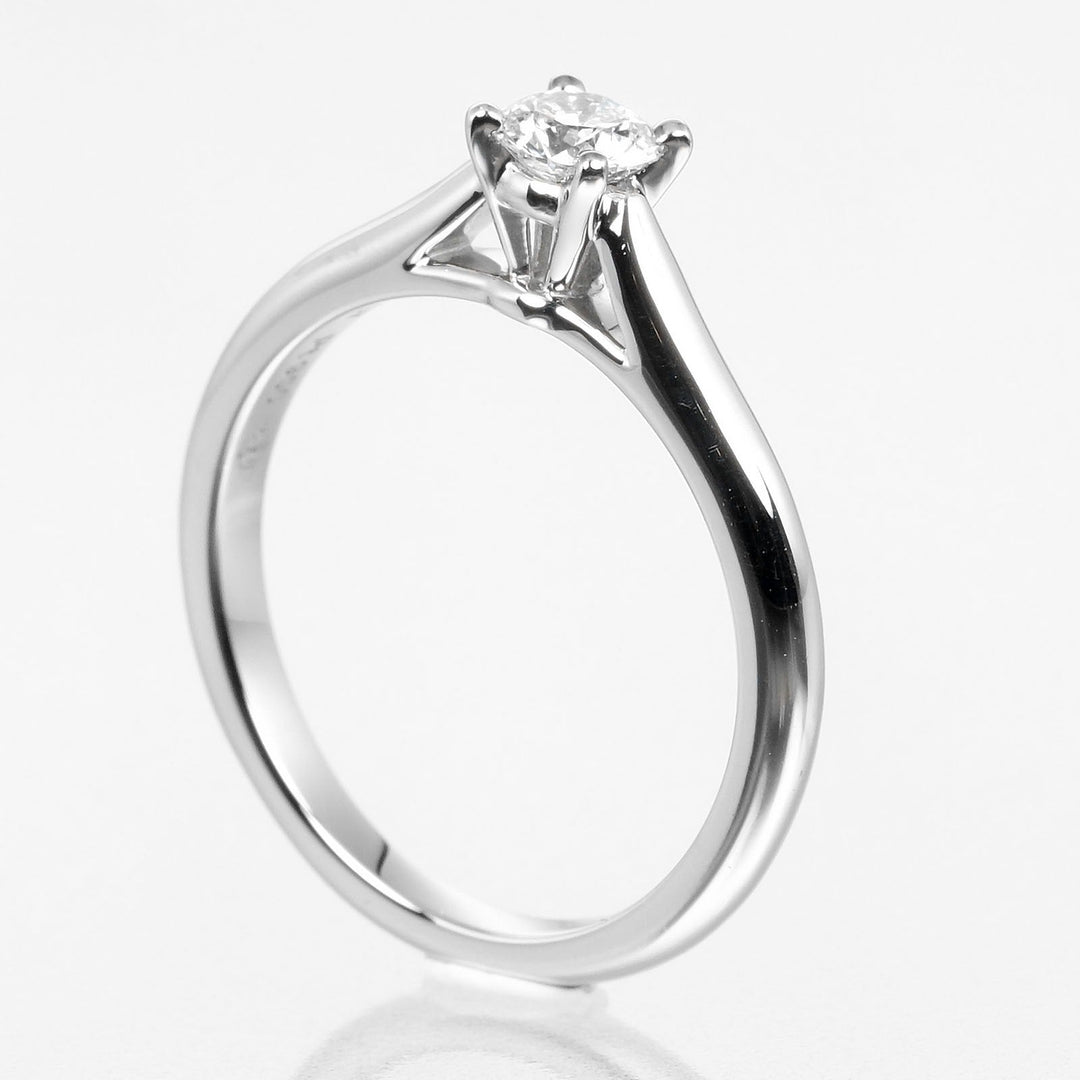 CARTIER Ring 0.23ct VS1/F/3EX Pt950Platinum, Diamond Silver 1895 Solitaire Women 47 Used Authentic