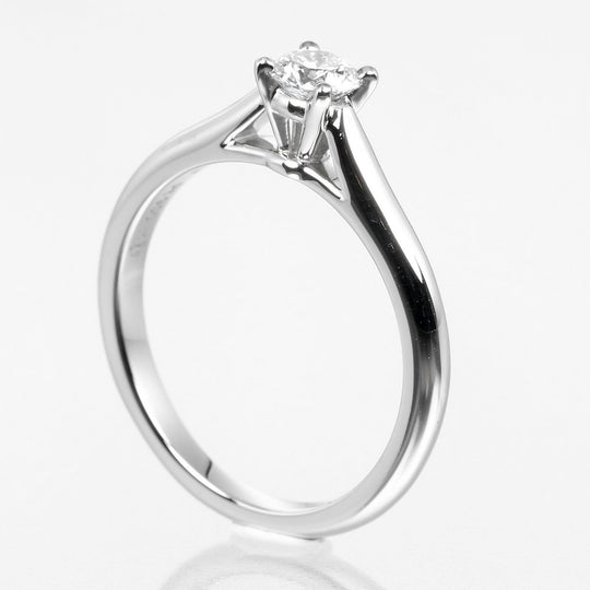 CARTIER Ring 0.23ct VS1/F/3EX Pt950Platinum, Diamond Silver 1895 Solitaire Women 47 Used Authentic