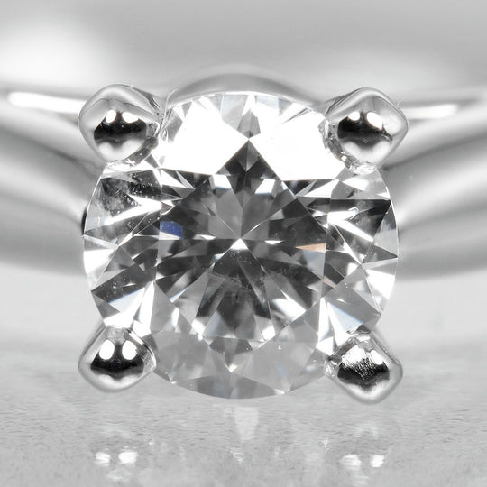 CARTIER Ring 0.23ct VS1/F/3EX Pt950Platinum, Diamond Silver 1895 Solitaire Women 47 Used Authentic