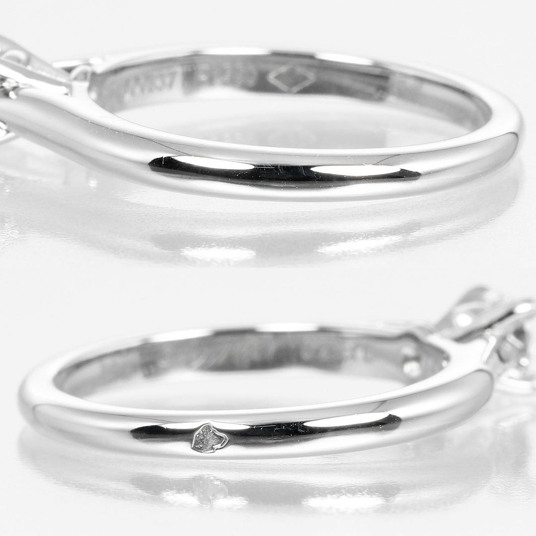 CARTIER Ring 0.23ct VS1/F/3EX Pt950Platinum, Diamond Silver 1895 Solitaire Women 47 Used Authentic