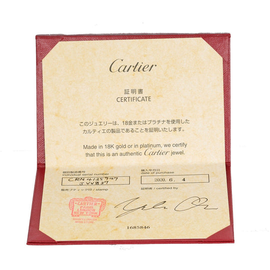 CARTIER Ring 0.23ct VS1/F/3EX Pt950Platinum, Diamond Silver 1895 Solitaire Women 47 Used Authentic