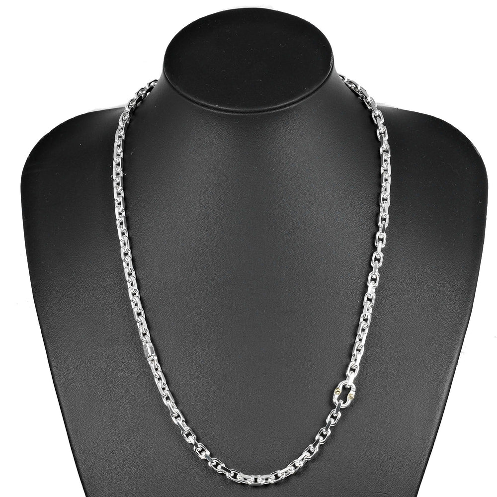 TIFFANY&Co. Necklace Silver925, K18 Yellow Gold Silver 1837 Makers Women Used Authentic