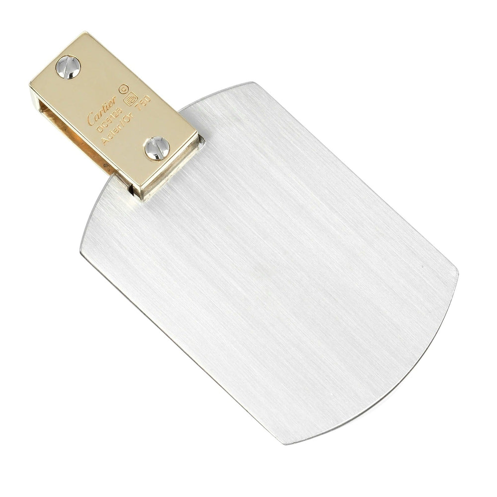 CARTIER Pendant top K18 Yellow Gold, Stainless Steel Silver Santos 100 Women(Unisex) Used Authentic