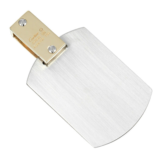 CARTIER Pendant top K18 Yellow Gold, Stainless Steel Silver Santos 100 Women(Unisex) Used Authentic