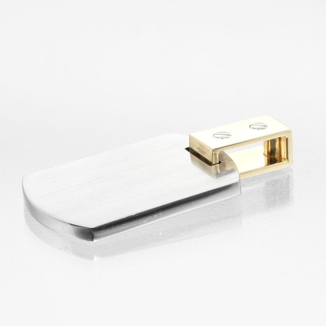 CARTIER Pendant top K18 Yellow Gold, Stainless Steel Silver Santos 100 Women(Unisex) Used Authentic