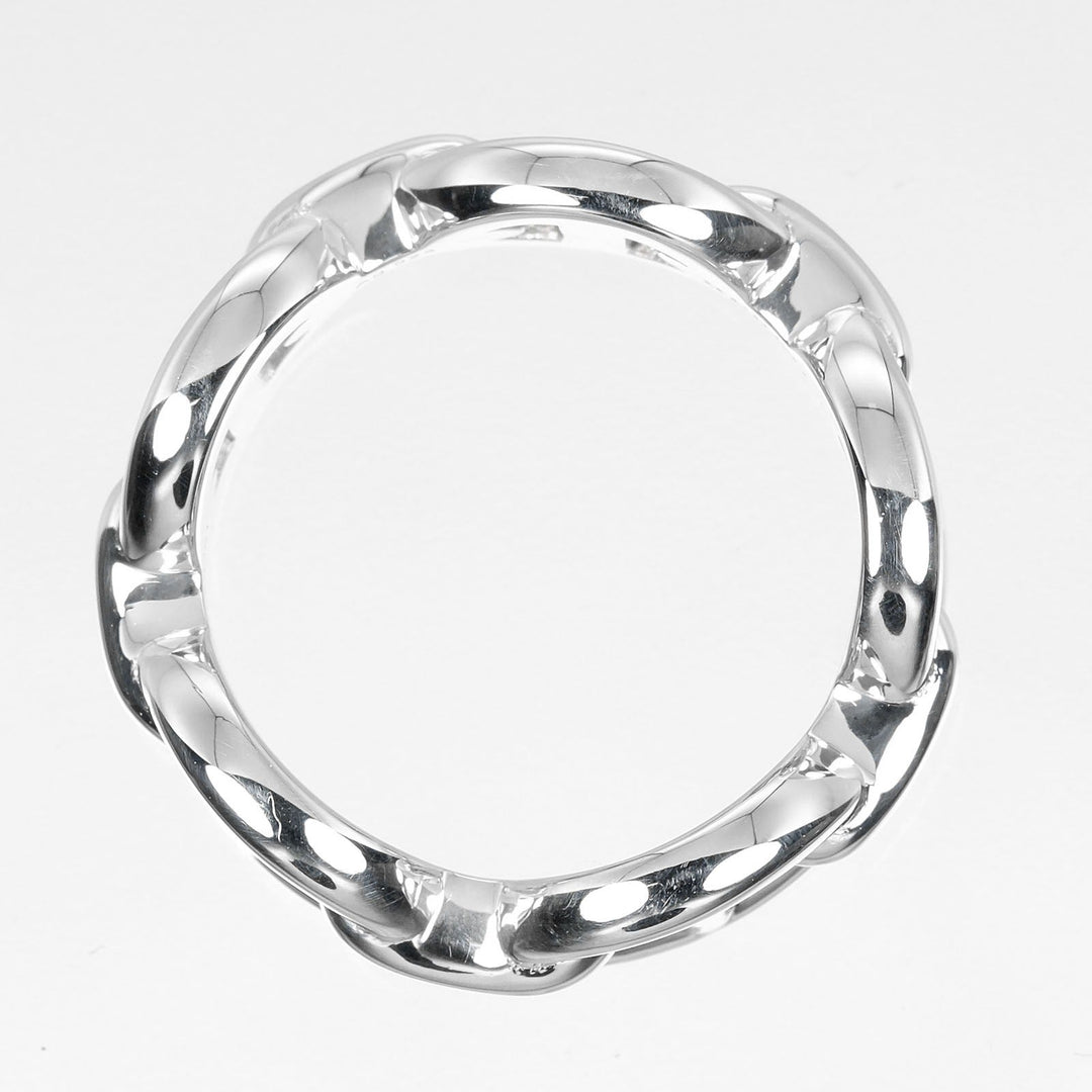HERMES Ring Silver925 Silver Chene Dunkle Enchaine Women 50 Used Authentic