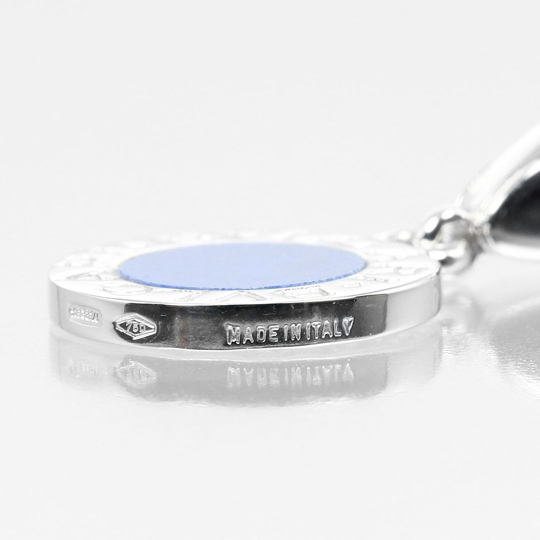 BVLGARI Pendant top K18 White Gold, Lapis Lazuli Silver Bulgari Bulgari Women(Unisex) Used Authentic