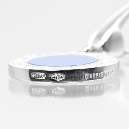 BVLGARI Pendant top K18 White Gold, Lapis Lazuli Silver Bulgari Bulgari Women(Unisex) Used Authentic