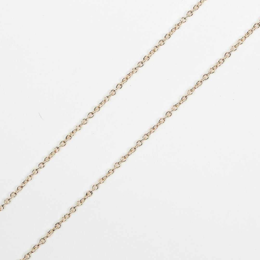 TIFFANY&Co. Necklace 0.1ct K18 pink gold, diamond Silver By the yard Women Used Authentic