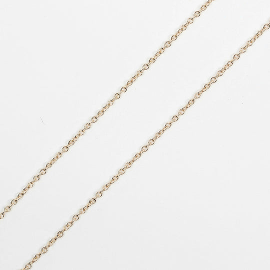 TIFFANY&Co. Necklace 0.1ct K18 pink gold, diamond Silver By the yard Women Used Authentic