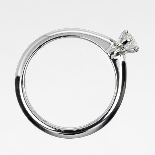 TIFFANY&Co. Ring 0.23ct Pt950Platinum, Diamond Silver Solitaire Women Used Authentic