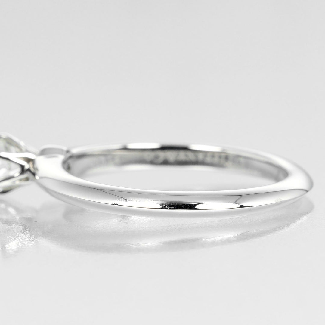TIFFANY&Co. Ring 0.23ct Pt950Platinum, Diamond Silver Solitaire Women Used Authentic