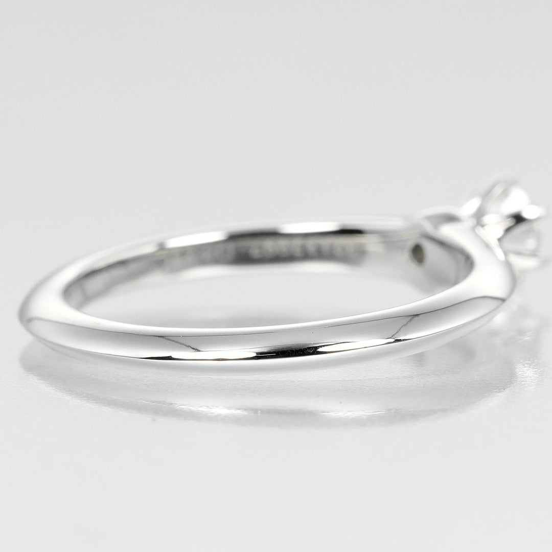 TIFFANY&Co. Ring 0.23ct Pt950Platinum, Diamond Silver Solitaire Women Used Authentic