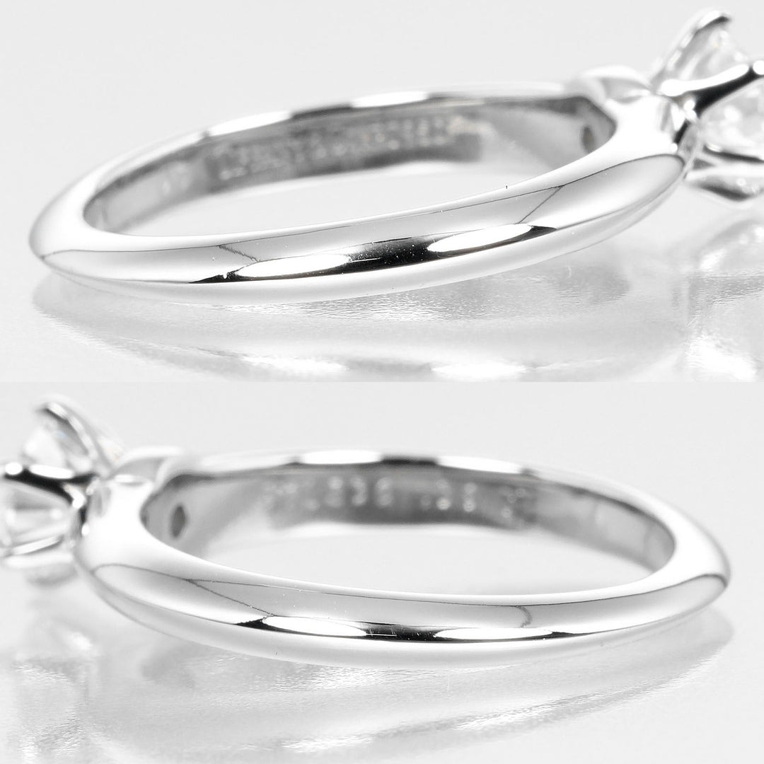TIFFANY&Co. Ring 0.39ct VS1/E/GOOG Pt950Platinum, Diamond Silver Solitaire Women Used Authentic