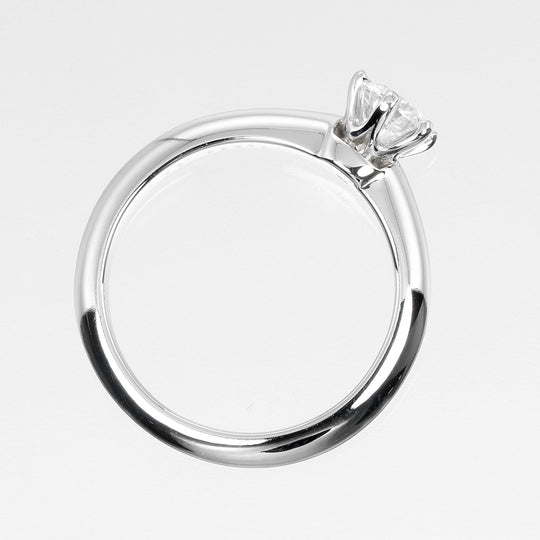 TIFFANY&Co. Ring 0.39ct VS1/E/GOOG Pt950Platinum, Diamond Silver Solitaire Women Used Authentic