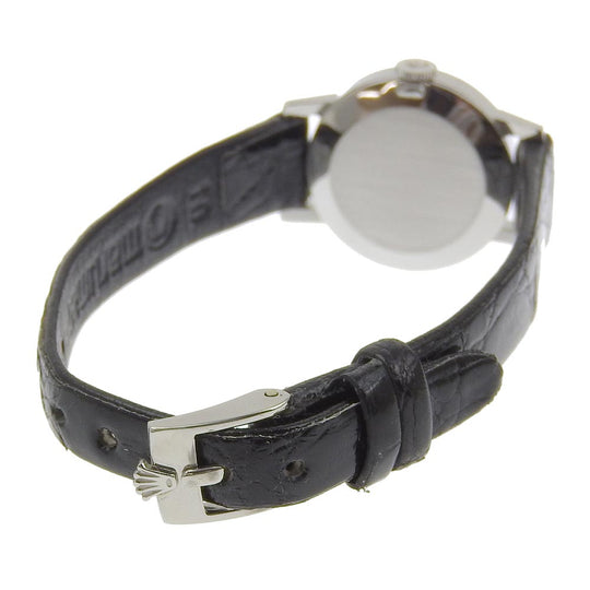 ROLEX Watches Hand Winding 2649 Stainless Steel , Leather Silver cal.1400 No. 2 Precision Silver dial Women Used Authentic