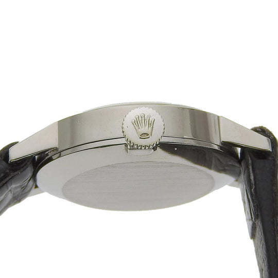 ROLEX Watches Hand Winding 2649 Stainless Steel , Leather Silver cal.1400 No. 2 Precision Silver dial Women Used Authentic