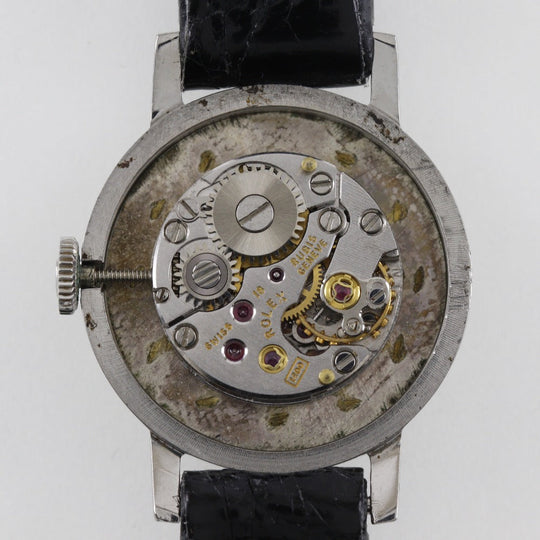 ROLEX Watches Hand Winding 2649 Stainless Steel , Leather Silver cal.1400 No. 2 Precision Silver dial Women Used Authentic